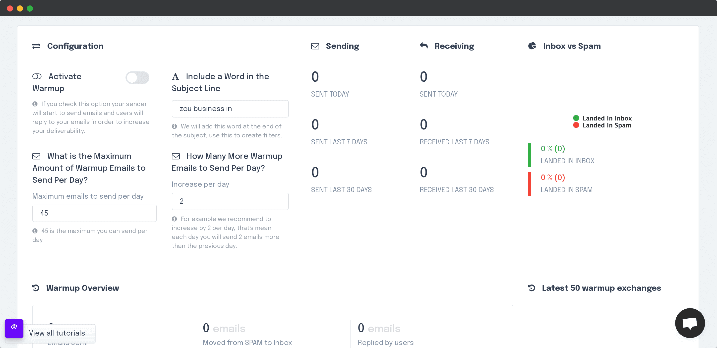 Automatic Email Warmup Tool