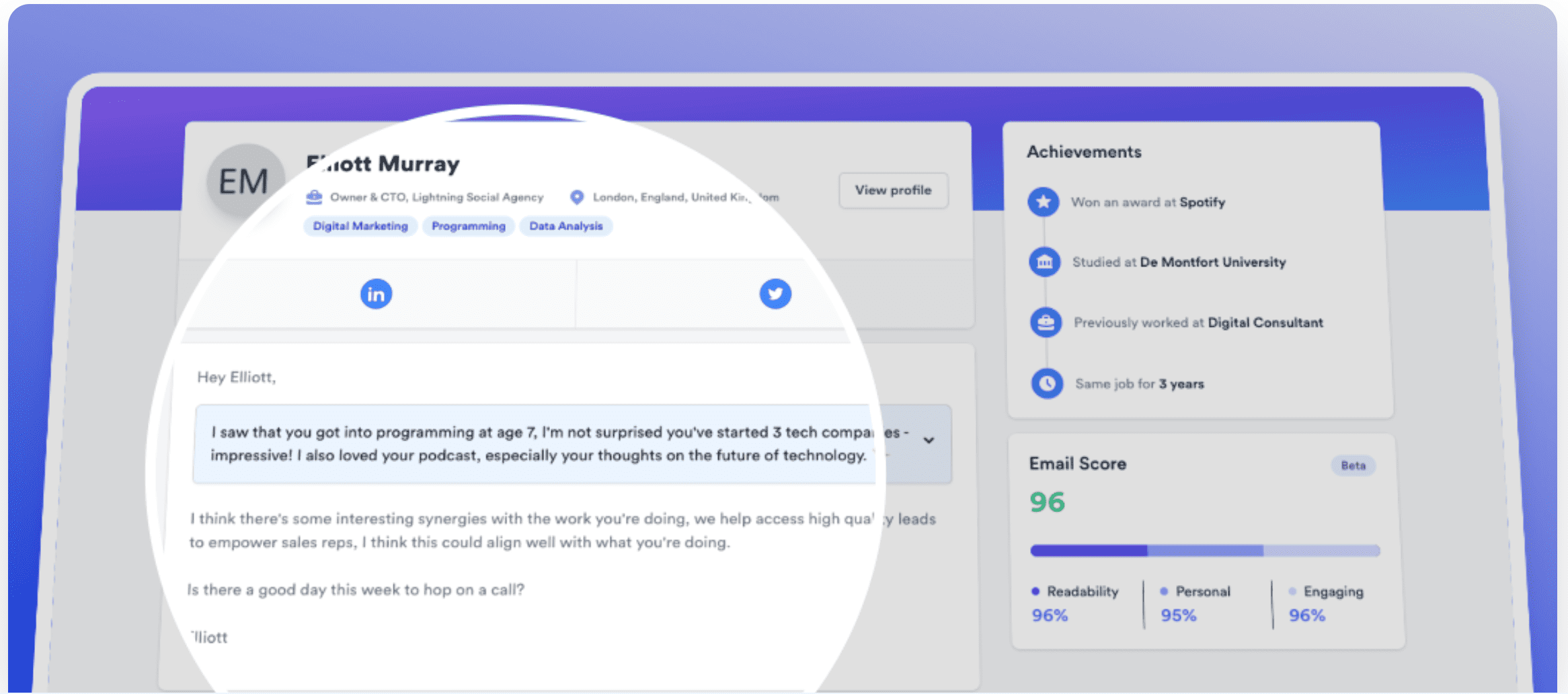 warmer ai powered first lines for cold email sdr